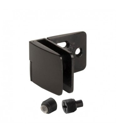 Charnière ouverte série Square pour porte de vitrine en verre