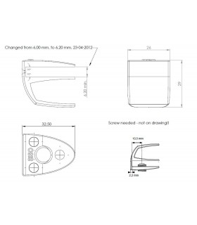 Poignée simple forme arrondie pour porte de vitrine en verre Poignée simple forme arrondie pour porte de vitrine en verre