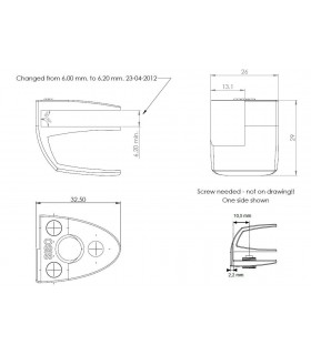 Paire de poignée série Badge chrome brillant Paire de poignée série Badge chrome brillant