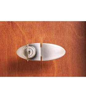 Gâche série Badge pour serrure de vitrine en verre