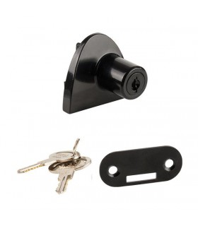 Serrure série Badge chrome brillant