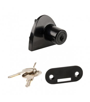 Serrure série Badge chrome brillant