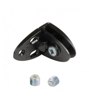 Charnière ouverte série Badge chrome brillant