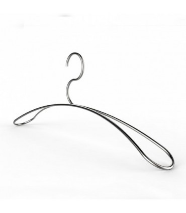 Cintre design en inox finement brossé