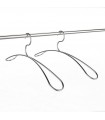 Cintre design en inox finement brossé Cintre design en inox finement brossé