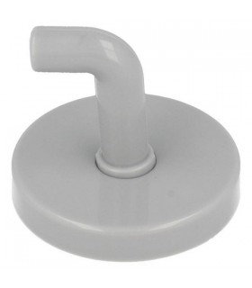 Crochet patère en nylon sur rosace