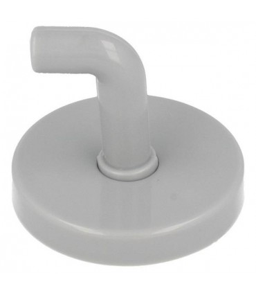 Crochet patère en nylon sur rosace