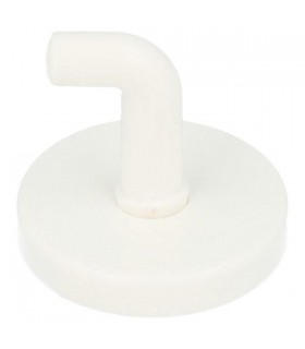 Crochet patère en nylon sur rosace