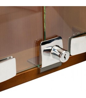 Serrure série Square chrome brillant