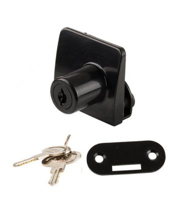 Serrure série Square chrome brillant