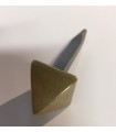 Clous décoratifs tête pyramidale 20 mm en laiton Clous décoratifs tête pyramidale 20 mm en laiton