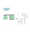 Joint d'étanchéité verre sur verre à 180° série S.5706