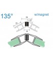 Joint d'étanchéité magnétique 135° série S.5712