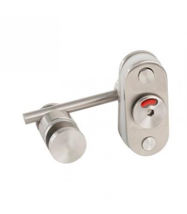 Condamnation ovale pour porte en verre avec imposte