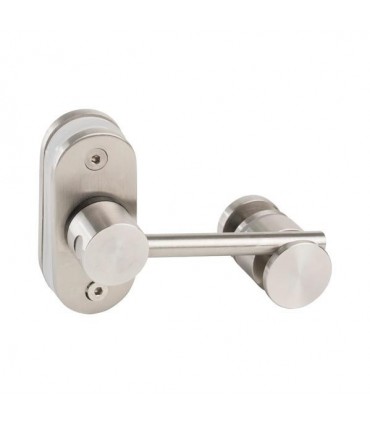 Condamnation ovale pour porte en verre avec imposte