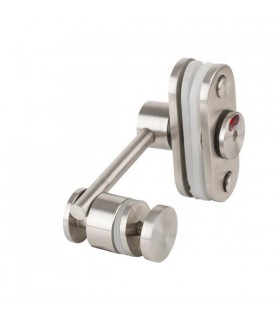Condamnation ovale pour porte en verre avec imposte Condamnation ovale pour porte en verre avec imposte