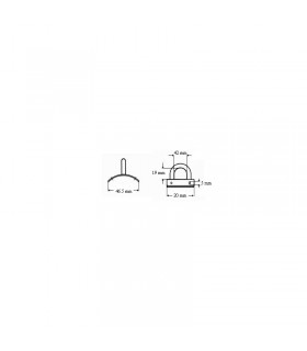 Pontet inox sur base concave Pontet inox sur base concave