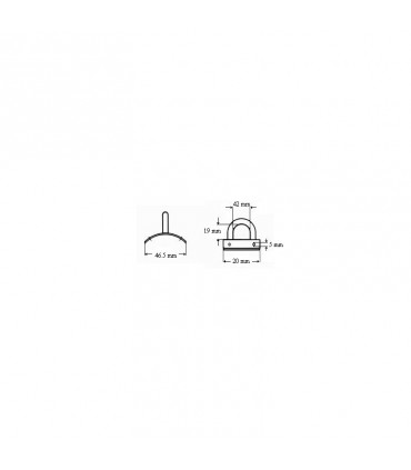 Pontet inox sur base concave