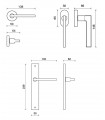 Poignée de porte modèle METRO - FRASCIO