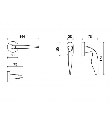 fiche technique poignée porte et fenêtre