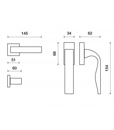 fiche technique poignée Eidos porte et fenêtre