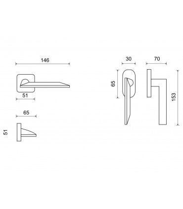 fiche technique poignée Sharp porte et fenêtre