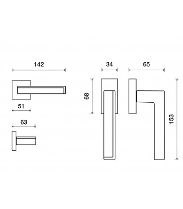 Poignée de porte PINAX - Frascio