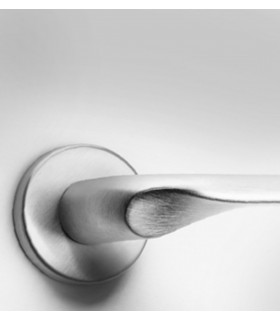 Poignée de porte série CHOP Chromé satiné