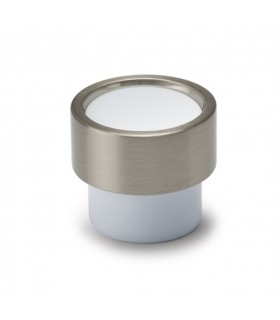 Poignée bouton série Piston blanc