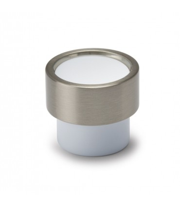 Poignée bouton série Piston blanc