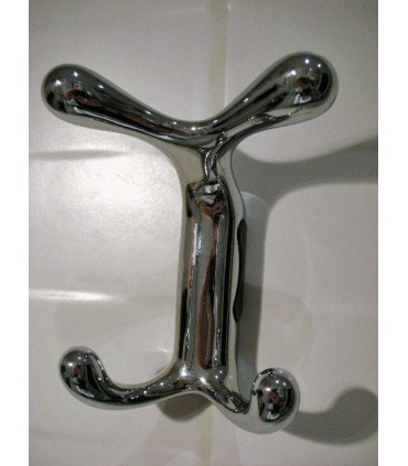 Patère Quatro chromé brillant