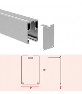 Lot de deux embouts de finition Lot de deux embouts de finition