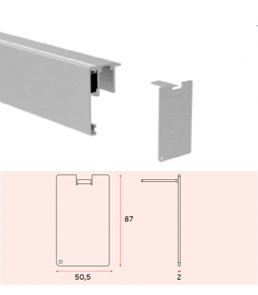 Lot de deux embouts de finition