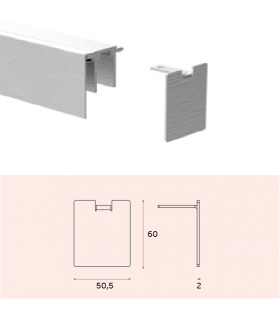 Lot de deux embouts de finition