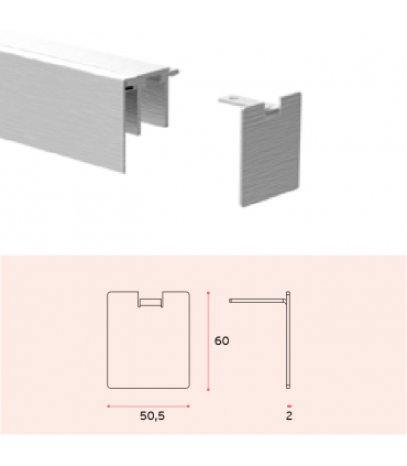 Lot de deux embouts de finition