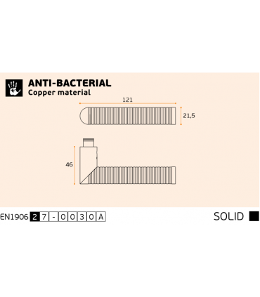 Paire de poignée LINK COPPER WIRE IN.00.406