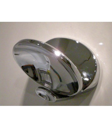 Patère coquillage chromé brillant