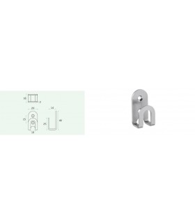 Petite patère crochet inox