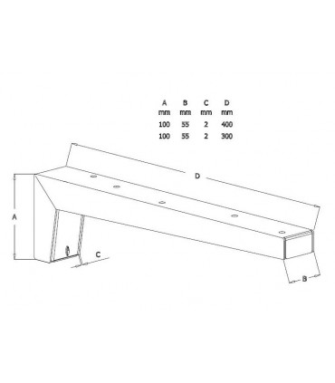 Support plan vasque Nuvola 45 design Bolis Italia