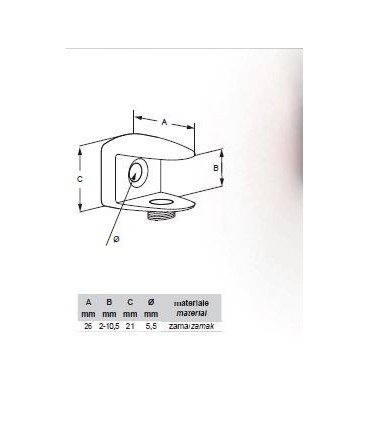 Support d'étagère Bec