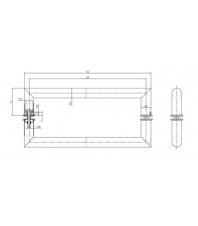 Paire de poignée inox tubulaire série Rhine