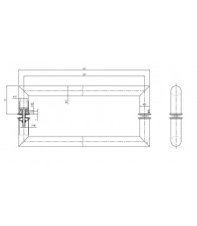 Paire de poignée inox tubulaire série Rhine