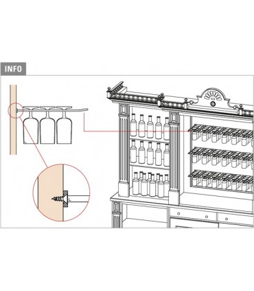 Ratelier a verre multiple application