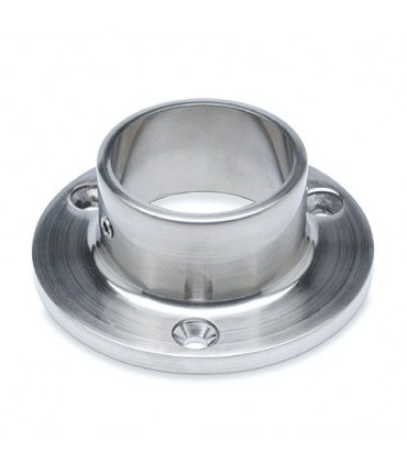 Embase 60 mm à visser pour tube rond 25,4 mm