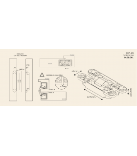 Paumelle invisible 3D COPLAN 150