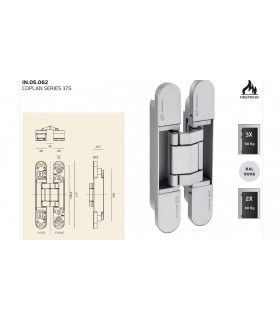 Paumelle invisible 3D COPLAN 175