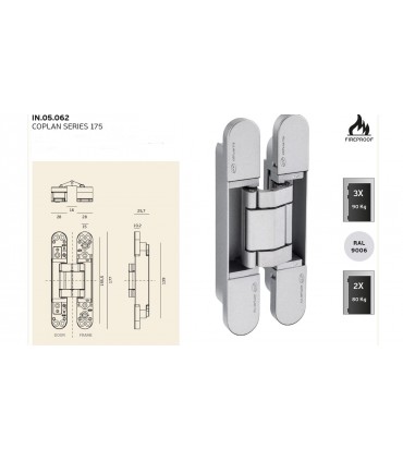 Paumelle invisible 3D COPLAN 175
