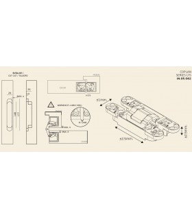 Paumelle invisible 3D COPLAN 175