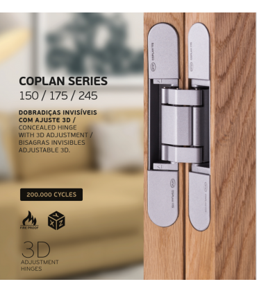 Paumelle invisible 3D COPLAN 245