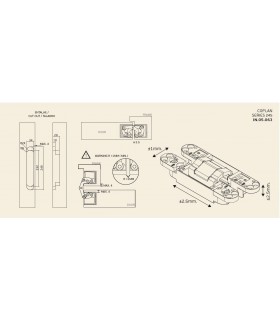 Paumelle invisible 3D COPLAN 245